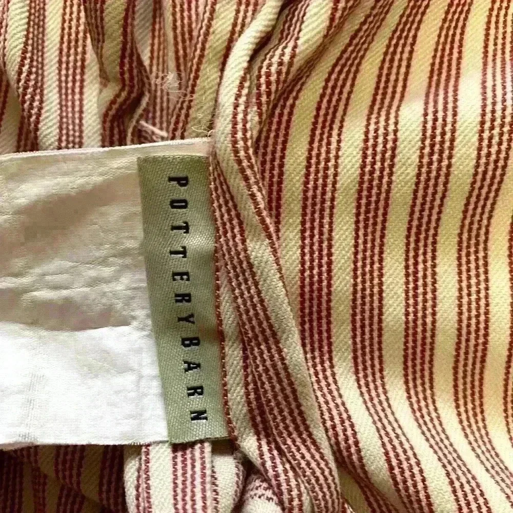 Pottery Barn Rustic Country Farmhouse Quilted Set of‎ 2 Standard Pillow Cases